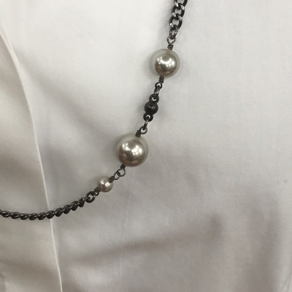J. Crew Pearl and Crystal Necklace - Picture 2 of 9